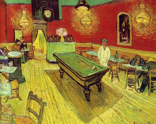  [©Van Gogh 1888,Café de nuit,Place Lamartine,Arles Olio su tela,cm 70x89,New Haven(Conn.),Yale University Art Gallery] 